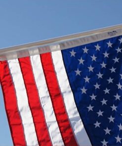 Grace Alley Flag Pole: 6 Foot Tangle Free Spinning Flag Pole. Residential or Commercial Flag Pole. Wind Resistant/Rust Free. (Silver) Silver 25 51j070K07L