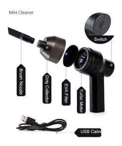 KeepTpeeK Keyboard Vacuum Portable USB Rechargeable Mini Electric for TV Satellite Boxes,Kitchen Stove, Bread Crumbs,Scraps Laptop,Computer,Dusk Piano,Car 14 51j0DWECh1L