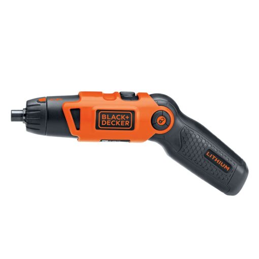 BLACK+DECKER Cordless Screwdriver with Pivoting Handle, Electric Screwdriver, 180 RPM, 3.6V, Charger and 2 Hex Shank Bits Included (Li2000) Screwdriver Only