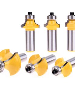 Yakamoz 6Pcs 1/2 Inch Shank Round-Over Router Bits Corner Rounding Edge-Forming Roundover Beading Router Bit Set 8 51j0ycokocL