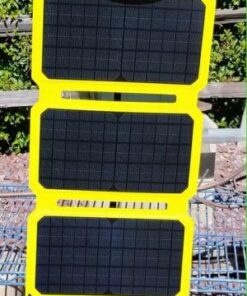 SunJack 25 Watt Foldable IP67 Waterproof ETFE Monocrystalline Solar Panel + 2X 10000mAh Power Banks with USB-A and USB-C for Cell Phones, Tablets and Portable for Backpacking, Camping, Hiking 25 51j1G6p5z0L