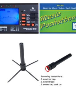 Mendini Nickel Silver Closed Hole C Flute with Tuner, Stand, 1 Year Warranty, Case, Cleaning Rod, Cloth, Joint Grease, and Gloves - MFE-N+SD+PB+92D 17 51j2aF9OncL