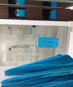 SALBAKOS Premium Bath Towels Set - 100% Turkish Cotton Hotel & Spa Bath Towels, Ultra Soft, Quick Drying & Highly Absorbent, 700 GSM Luxury Towels Collection | 27"x54" (Aqua, Set of 4) 4 Bath Towels Aqua 23 51j2kaRUj2L