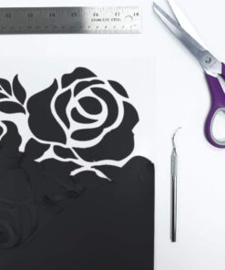 Siser EasyWeed Heat Transfer Vinyl 11.8" x 15ft Roll (Black) - Compatible with Siser Romeo/Juliet & Other Professional or Craft Cutters - Layerable - CPSIA Certified Black 24 51j3AQcXuKL 5