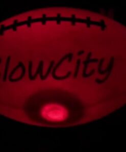 GlowCity Glow in The Dark Football - Light Up LED Ball - Perfect for Evening Play, Camping, and Beach Fun! Adult 10" 37 51j3OkdACRL
