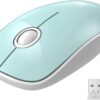 FD Wireless Mouse, V8 2.4G Optical Silent Cordless Mouse with USB Receiver and Manual, Slim Portable Travel Computer Mice for Laptop Desktop PC MacBook Chromebook, Mint Green 38 51jDiOTP0OL