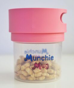 Munchie Mug Spill Proof Snack Cup Green, 12 Ounce jar, Made in The USA 12 oz 15 51jFi8htnL
