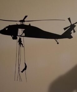 Alternative view of Dailinming PVC Wall Stickers Wall Sticker Decal Quote Vinyl Helicopter Military Guy Boys Army Room Decor Wall Quote 56X84CM