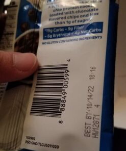 Quest Nutrition Chocolate Chip Protein Cookie; Keto Friendly; High Protein; Low Carb; 12 Count 45 51jImbxmZNL