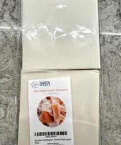 Wax Paper Candy Wrappers for Caramels (300 Pcs 5 x 5 inches) - Wax Paper Sheets for Candy - Twisting Wax Paper Caramel Wrappers - Pre Cut Parchment Paper Squares - Hamburger Patty Paper Squares 29 51jK890tAL