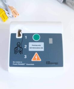 WNL Products WL120ES10 for Training use only AED Defibrillator Practi-Trainer Essentials Base Model AED Training Kit (1 Pack Kit) 18 51jMflmqaL