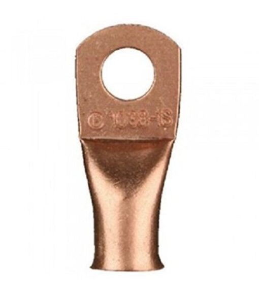 Install Bay Copper Uninsulated Ring Terminal 1/0 Gauge 5/16 Inch