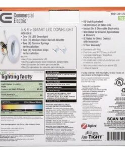 Commercial Electric T62 5 in. or 6 in. LED Smart Recessed Zigbee Downlight 7 51jPdNipNOL