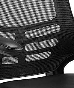 Modway Attainment Vinyl Drafting Chair - Drafting Stool With Flip-Up Arm in Black 44 51jTluT3SDL