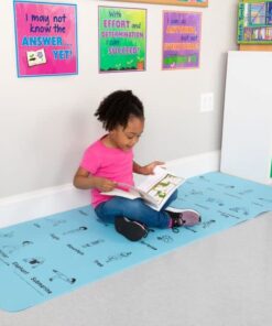 Really Good Stuff Kids Yoga Mat with 24 Illustrated Poses – Safe, Zero-Phthalate – 5mm Thick, Non-Slip, Soft Exercise Mat for Kids, Teens, Toddlers (68” x 24”) Perfect For Home And Classroom 13 51jVW5XFDWL