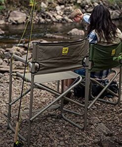 SJK Adult Big Tall Steel Compact Camping Chair with Footrest Supports 325 lbs 5 51jXVAEkSjL