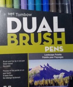 Tombow 56169 Dual Brush Pen Art Markers, Landscape, 10-Pack. Blendable, Brush and Fine Tip Markers 10 Count (Pack of 1) 40 51jdYVEp72L