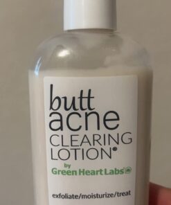 Green Heart Labs Butt Acne Clearing Lotion - Vegan & Cruelty-Free Treatment for Body, Back, Bum & Thigh - Clear Pimples, Bumps, Blackheads 4 Fl Oz (Pack of 1) 24 51jeDtQhr3L