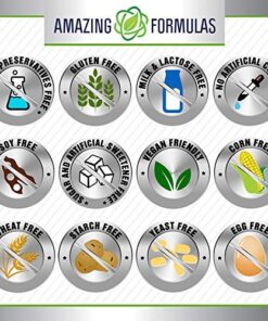 Amazing Formulas Nattokinase Dietary Supplement 100mg 90 Veggie Capsules Supplement | 2000 FU Enzyme Activity from Pure Nattokinase | Non-GMO | Gluten Free | Made in USA | Ideal for Vegetarians 90 Count 18 51jj EvBgvL