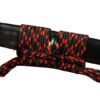 Synthetic Silk Cotton Leather Ito Tsukamaki Sageo Wrapping Cord for Japanese Samurai Swords Black With Red Spots Sageo 8 51jl7hcPTqL