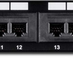 TRENDnet 24-Port Cat5-5e RJ-45 UTP Unshielded Patch Panel, Wallmount or Rackmount, 100Mhz, Color-Coded Labeling, Cat5,Cat5e,Cat4,Cat3 Compatible, 1U Rackmount, Black, TC-P24C5E 28 51jp3ZtLJIL