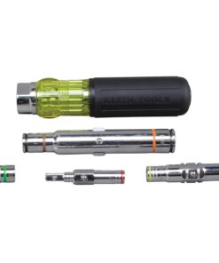 Klein Tools 32807MAG 7-in-1 Nut Driver, Magnetic Driver has SAE Hex Nut Sizes 1/4 to 9/16-Inch, Cushion Grip Handle for Added Torque 31 51jp7EqRoeL