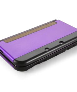 TNP Protective Case Compatible with Nintendo New 3DS XL LL 2015, Purple - Plastic + Aluminum Full Body Protective Snap-on Hard Shell Skin Case Cover New Modified Hinge-Less Design 26 51jqY1MmonL
