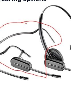 Plantronics - CS540 Wireless DECT Headset (Poly) - Single Ear (Mono) Convertible (3 wearing styles) - Connects to Desk Phone - Noise Canceling Microphone 2011 Version 33 51jsmgZAJ9L