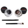 2 in 1 Black and Brown Gel Eyeliner Set Water Proof Smudge Proof, Last for All Day Long, Work Great with Eyebrow, 2 Pieces Eye Makeup Brushes Included 5 51jxs1HzWmL
