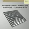 Maze Square design Vol. 1: Includes 100 Carefully Designed Maze with Solution to twist your Brain (Children's Activity Amazing Maze Books) Paperback