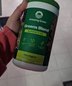 Amazing Grass Greens Blend Superfood: Super Greens Powder Smoothie Mix for Boost Energy ,with Organic Spirulina, Chlorella, Beet Root Powder, Digestive Enzymes & Probiotics, Original, 60 Servings Superfood - Original 60 Servings (Pack of 1) 31 51k40jVwq0L