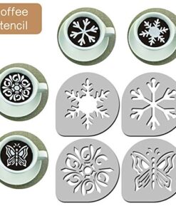 K&S Artisan 11 Round Cookie Biscuit Cutter Set - Graduated Circle Pastry Cutters for Donuts & Scones Heavy Duty 100% Stainless Steel Biscuit Cutter Tool with 4 Cookie Stencils 30 51k56gBrkzL