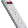 Tripp Lite 4 Outlet Surge Protector Power Strip, 4ft Cord, 1,000 Insurance (TLP404) 44 51k5eOitrL