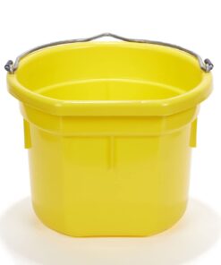 Little Giant Flat Back Plastic Bucket P8Fb Yellow 6 51k5mDAiSUL