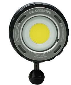 Light & Motion SOLA Video Pro 9600 FC Underwater Light, Black/Titanium w/Coil Lanyard 6 51k5qfH2cdL