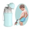 ONEDONE Portable Potty Baby Child Potty Urinal Emergency Toilet for Camping Car Travel and Kid Potty Pee Training (Blue) Boy-Blue 62 51k6EcEUooL