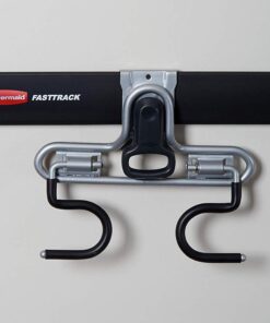 Rubbermaid FastTrack 2-Handle Hook (S Hook), Mounted Garage Storage and Space Saving Organization System for Rakes/Brooms/Toys/Ladders Double-Handle Hook 11 51kBvAPLBIL