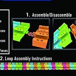 Mindscope Twister Tracks Trax 360 Loop 13' (feet) of Neon Glow in The Dark Track with One LED Light-Up Race Series Car 17 51kCnwYChCL