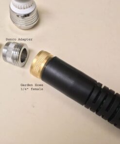 DANCO Multi-Thread Garden Hose Adapter for Male to Male and Female to Male, Chrome, 1-Pack (10513) 29 51kD 2vq9L