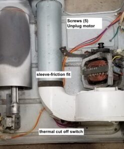 Frigidaire 131560100 Frigidare Main Motor for Dryer 11 51kDLOgMFrL