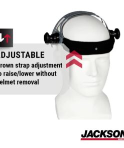 Jackson Safety 370 Replacement Headgear Part - Welding Helmet Accessories - Adjustable - Black/Grey - 20696 Original Version 23 51kHosZoP9L