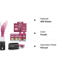 Metkix Lint Rollers for Pet Hair Extra Sticky | Protective Covers | Value 400 Sheets Dog Cat Pet Hair Remover | Lint Roller for Clothes Sofa Bed Carpet and More | Lint Roller Refills 2 Rollers + 2 Refills (Total 400 Sheets) 28 51kIKM5EpwL