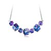 PLATO H Crystal Cube Curved Bar Necklace for Women with Gift Box Unique Dainty Jewelry Anniversary Mother's Day Gifts Blue 31 51kJdskm8VL