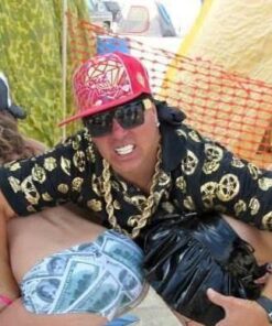 High Fashion Metal Chain Arm Flat Top Aviator Sunglasses (Shiny Black Gold) 37 51kKDHkMbfL