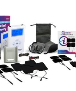 iReliev TENS + EMS Combination Unit Muscle Stimulator for Pain Relief & Arthritis & Muscle Strength - Treats Tired and Sore Muscles in Your Shoulders, Back, Ab's, Legs, Knee's and More 20 51kKqQ8W5hL