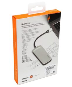Kingston Nucleum USB C Hub, 7-In-1 Type-C-Adapter Hub Connect USB 3.0, 4K HDMI, SD and MicroSD-Card, USB Type-C Charging for MacBook, Chromebook, and Other USB Type-C devices Single Item 41 51kM71ACt4L