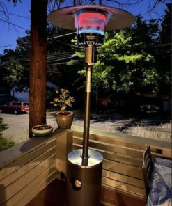 EAST OAK 50,000 BTU Patio Heater with Sand Box, Table Design, Double-Layer Stainless Steel Burner, Wheels, Triple Protection System, Outdoor Heater for Home and Residential, 2023 Upgrade, Black 58 51kOLCHsVeL