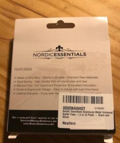 Guitar Capo (2 Pack) for Guitars, Ukulele, Banjo, Mandolin, Bass - Made of Ultra Lightweight Aluminum Metal (1.2 oz!) for 6 & 12 String Instruments - Nordic Essentials, Black+Silver Black + Silver 29 51kPHDxdpbL