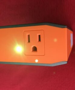 ZeroKor Portable Power Bank with AC Outlet, 65W/110V Portable Laptop Charger Battery Bank, 24000mAh/88.8Wh External Battery Pack,Backup Power Source for Outdoor Tent Camping RV Home Office Emergency Orange Grey 59 51kSk2HwWUL