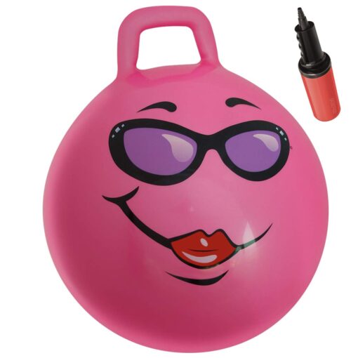 WALIKI Hopper Ball for Kids 3-6 | Hippity Hop | Jumping Hopping Ball | Relay Races | Pink 18” Ages 3-6 (Small)